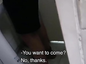 Amateur Latino Cruising Paid Cash To Suck Off Two Guys In Public Restroom POV