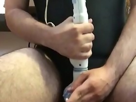 Moaning sissy dildo hurting ass